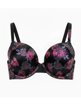 💖🆕💖 Maidenform Black and Pink Floral Bra Intimates -Size 38D